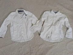 【H＆M】ホワイトシャツ 2枚セット★ 120㎝