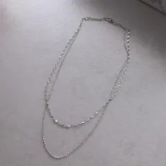 サージカルステンレス　2連　ネックレス　ペタル