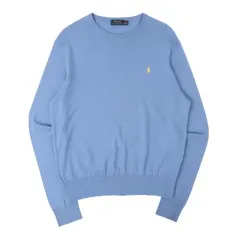 ポロラルフローレン ライトブルー ピマコットン カシミア ニット