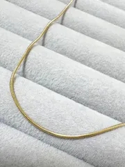18 Kコーティング　スネークチェーン ネックレス（ステンレス） ゴールド 40cm＋5cm