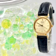 【新品電池】SEIKO セイコー レディース 腕時計 ゴールド 4N21-0052 531229 新品ベルト