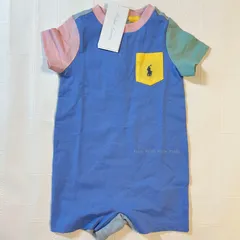 【70/80cm】ベビー（男の子）半袖ロンパース