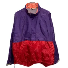80～90s L.L.Bean ナイロンジャケット レディース L マルチカラー エルエルビーン ハーフジップ アノラックパーカー 春物 a801-5536