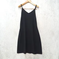 ROPE PICNIC ロペピクニック キャミソールワンピース ロング セミフレア シンプル 大人ワンピ ブラック Lサイズ ◎_□〇