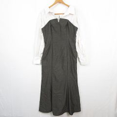 【中古】エンフォルド ENFOLD 美品 アシンメトリー スカート フレア ロング ウール 黒 ブラック 36 約S 300BS131-1490 エンフォルド ENFOLD 美品 アシンメトリー スカート フレア ロング