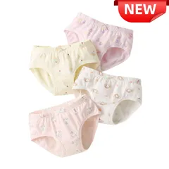 新品 女の子 キッズショーツ 4枚セット パステルカラー 綿素材