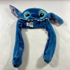 ★ 希少 レア 上海ディズニー スティッチ ファンキャップ 耳付き帽子 Disney 現状品 0.2kg