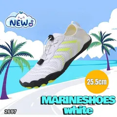#2697 マリンシューズ ホワイト 日本サイズ 25.5cm 欧米サイズ 41 ウォーター アクア メンズ おしゃれ 軽量 ※北海道、沖縄本島、沖縄の離島、その他離島へは別途配送料有り