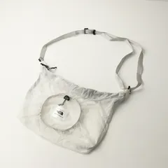 美品 2024 ノースフェイス THE NORTH FACE NM82384 ライトボールキャニスター ナイロンミニサコッシュ S ホワイト【2400014512106】