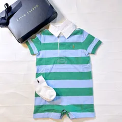 【80cm】ベビー（男の子）半袖ロンパース