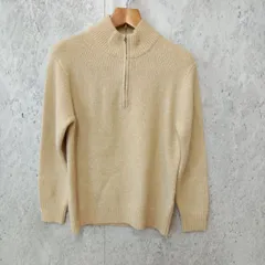 UNIQLO ユニクロ ハーフジップニット スフレヤーン ハーフジップセーター アイボリー Mサイズ ◎、◇〇