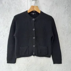 UNIQLO ユニクロ ニットカーディガン ニットジャケット ショート丈 ニット ブラック Lサイズ ◎、◇〇