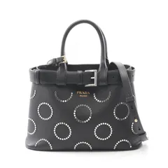 PRADA プラダ SOFT GRAIN VITE バックル トートバッグ