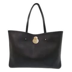 美品 ロンシャン キャヴァルケイド レザー ブラック トートバッグ 黒 0005 Longchamp