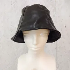 niko and... ニコアンド フェイクレザー バケットハット バケハ 帽子 ブラック Fサイズ ◎、〇◇