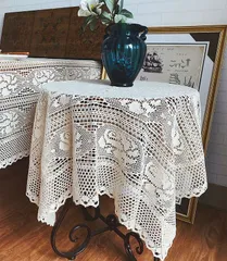 テーブルクロス85X85cm テーブルコーディネート ベージュ色　＃5