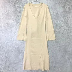 【 新品 タグ付き 】 AMERI アメリ アメリカン スリーブ レイヤード ニット ドレス アイボリー Sサイズ ◇〇☆