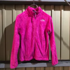 1439 THE NORTH FACE ボアジャケット ピンク M ザ・ノースフェイス フルジップ ワンポイント 刺繍ロゴ アウトドア 古着卸 アメリカ仕入