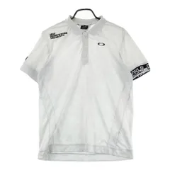 サイズ：XL OAKLEY オークリー  半袖ポロシャツ スカル 総柄 ホワイト系 [240101594196] ゴルフウェア メンズ ストスト