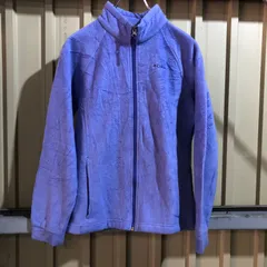 1441 Columbia フリースジャケット パープル XL コロンビア フルジップ ワンポイント 刺繍ロゴ アウトドア 古着卸 アメリカ仕入