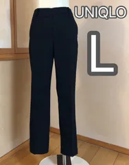 Lサイズ　ユニクロ　UNIQLO レディース　スマートパンツ　アンクルパンツ　黒　ブラック　Lサイズ  中古