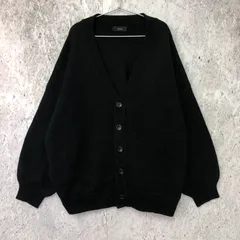 Loose ルース ボリューム スリーブ オーバー ニット カーディガン ブラック Lサイズ ◇〇☆