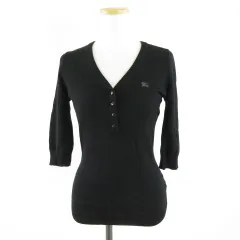 美品✨バーバリーブルーレーベル ウールカシミヤ混 ニット オフショルダー 38 美品✨バーバリーブルーレーベル ウールカシミヤ混 ニット オフ