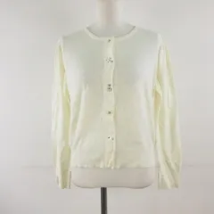 ギャラリービスコンティ GALLERY VISCONTI ニットカーディガン 長袖 ビーズ アイボリー 2 *T382