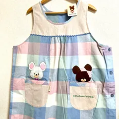早い者勝ち 売切れごめんなさい ★*ﾟ大きいサイズ꙳★くまのがっこう ルルロロ エプロン3L～4L 保育士 保育園 新品未使用 タグ付き
