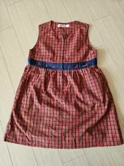 ファミリア CHECK さくらんぼ 刺繍 ONE PIECE 110