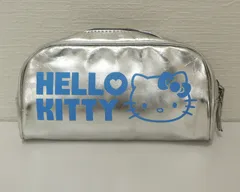 [NI] ハローキティ　キティちゃん　HELLO KITTY　ペンケース　シルバー　水色　Sanrio　サンリオ　小物入れ