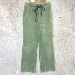 green label relaxing グリーンレーベルリラクシング コーデュロイ ジャージー フレアパンツ ライトグリーン ◇〇☆