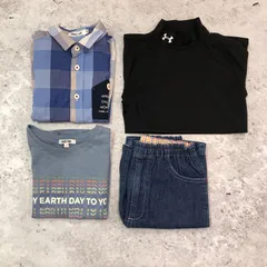 子ども服 キッズ服 まとめ売り 半袖 半ズボン 4点 女の子 男の子 110cm～140cm □〇