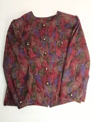 花柄　長袖シャツ　13号【中古品】