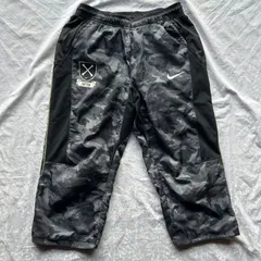 NIKE NFTB デジカモ クロップドパンツ M  シャカシャカ ナイロン/リップストップ風 トレーニング サッカー テックY2K 黒灰