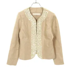 ヴァレンチノ Valentino ノーカラージャケット ファブリック ジャケット レディース Used Aのサムネイル