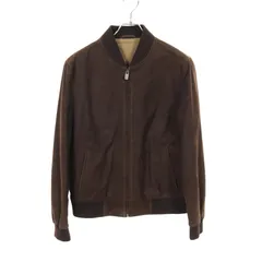 ダンヒル Dunhill 革ジャン ブラウン スウェード スエードレザージャケット メンズ Used Aのサムネイル