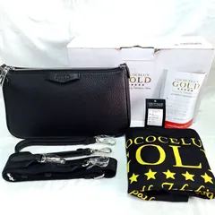 未使用★箱あり COCOCELUX GOLD 3wayクロスバッグ ブラック クラッチバッグ ハンドバッグ ショルダーバッグ