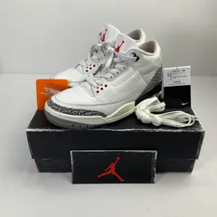 【中古品】 NIKE DN3707-100 AIR JORDAN 3 RETRO WHITE CEMENT REIMAGINED スニーカー 靴 ナイキ 【160-250918-st-25-fuz】