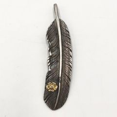 美品　タディ&キング　SVフェザーL GPローズ 美品 タディ&キング フェザー特大LL ゴールドポイントローズ(薔薇