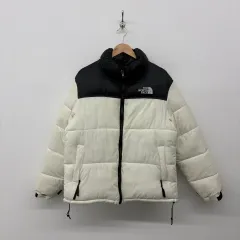 THE NORTH FACE ザノースフェイス ヌプシ ダウン アイボリー/ブラック メンズ L