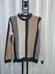 ザラ ストライプ パターン ニット セーター