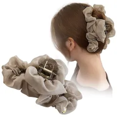 人気 韓国風 髪留め レディース ヘアアクセサリー オフィス ふわふわ 髪飾り スタイリッシュ ふんわり 優雅的 可愛い オシャレ カジュアル 母の日 ヘアクリップ ギフト バンスクリップ 贈り物 FASELE プレゼント