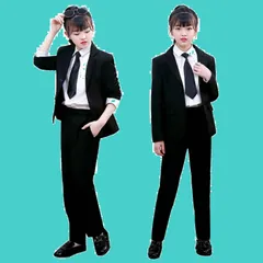 120 冠婚葬祭110 ピアノ 黒 ブラック 130 お受験 結婚式 七五三 パンツ スーツアップ 140 小学校 ジュニア パンツスーツ 男女兼用 150 キッズ 入学式 卒業式 子供服 4点セット 160 スーツ フォーマル 女の子 [giminuo]