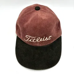 タイトリスト ゴルフキャップ 茶 58cm Free Titleist 帽子 ブラウン コーデュロイ スエード調