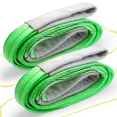 1m 幅50mm 2t ナイロンスリング スリングベルト 使用荷重2000kg 玉掛け ベルトスリング 運搬ベルト 牽引 荷吊り 引越しベルト 出荷 両端アイ型 2本セット