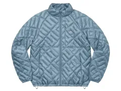 シュプリーム 22 Spellout キルト 軽量ダウン XL BLUE