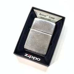 Zippo ARMOR ピンストライプ 彫刻 100ミクロン銀メッキ - メルカリ