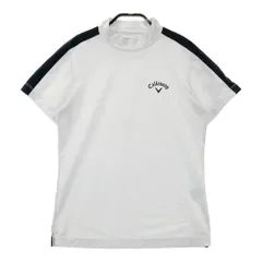 サイズ：L CALLAWAY キャロウェイ 2023年モデル ハイネック 半袖Tシャツ  ホワイト系 [240101601067] ゴルフウェア レディース ストスト