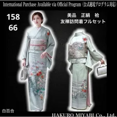 未使用近い　美品　袷　正絹　友禅　訪問着　フルセット